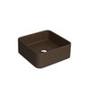 l 260 22 cuba de apoio quadrada marrom fosco deca