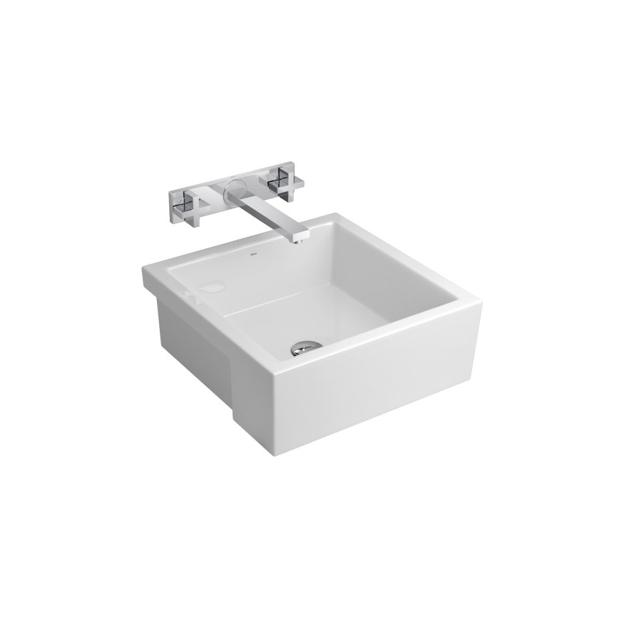 l 800 17 cuba de semi encaixe quadrada 41cm branca deca 2