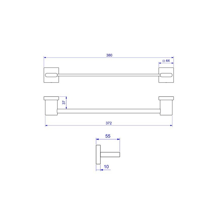 2040030 Porta Toalha Barra 30cm Cromado Polo Deca Tcnicojpg