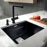 16592 dosador de sabao de embutir e sobrepor black matte franke ambiente