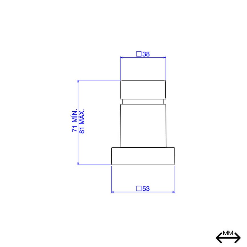 4900 c86 pq acabamento para registro de gaveta ate 1 cubo cromado deca tecnico