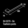 BA0279 Porta Toalha Ponto BE Zen Tcnico