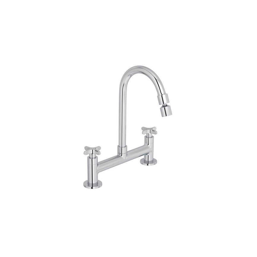 1256 c20 clm misturador para cozinha de mesa flex cromado deca