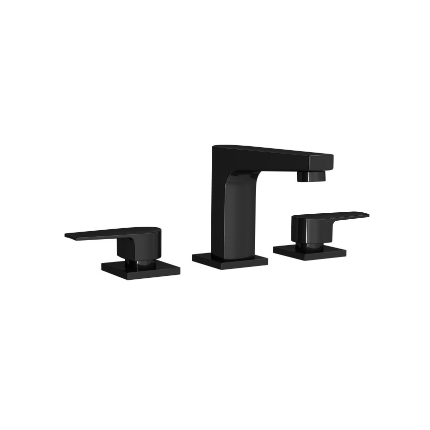 1875 bl26 no misturador para lavatorio de mesa bica baixa level black noir deca