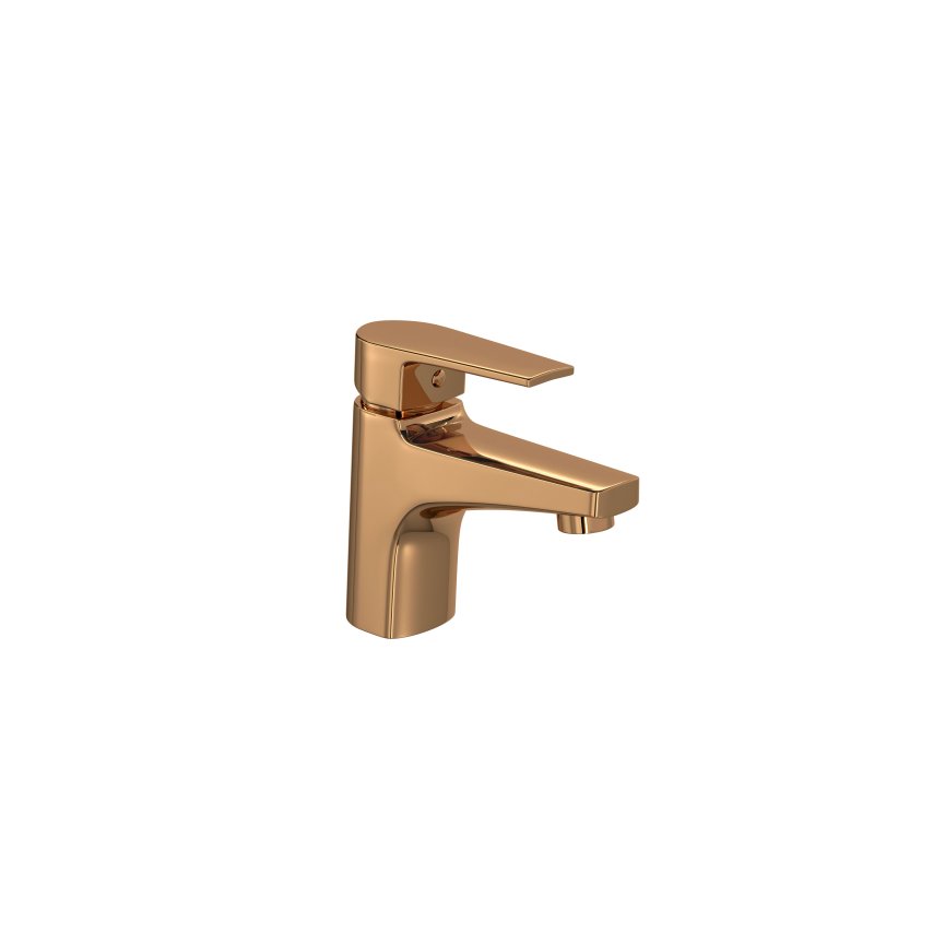 2875 gl26 rd misturador monocomando para lavatorio de mesa bica baixa level red gold deca