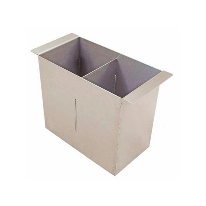 porta talheres xteel com divisoria para calha umida inox 75cm copia