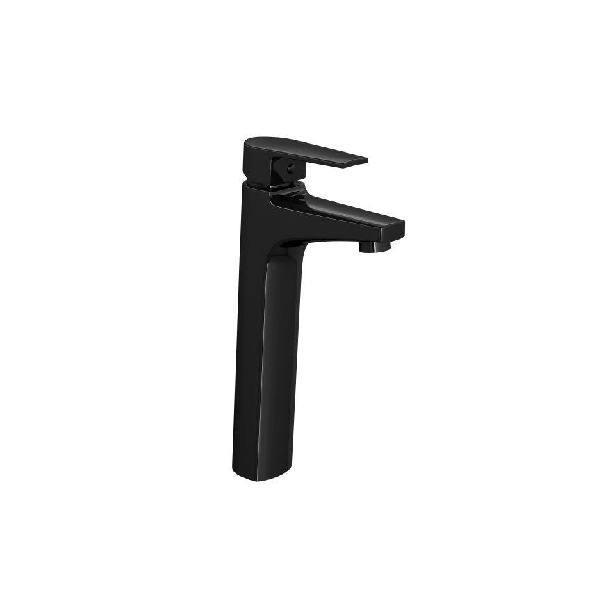 2885 bl26 no monocomando de mesa bica alta para lavatotio level black noir deca
