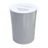 050708002 lixeira redonda 10l branca arquitech