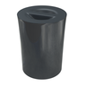 050708004 lixeira redonda 10l cinza chumbo arquitech