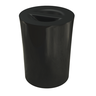 050708006 lixeira redonda 10l preto vulcano arquitech